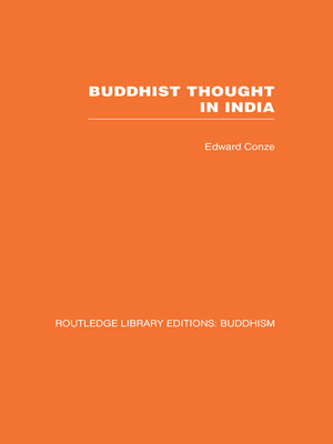 cover image of Buddhist Thought in India
